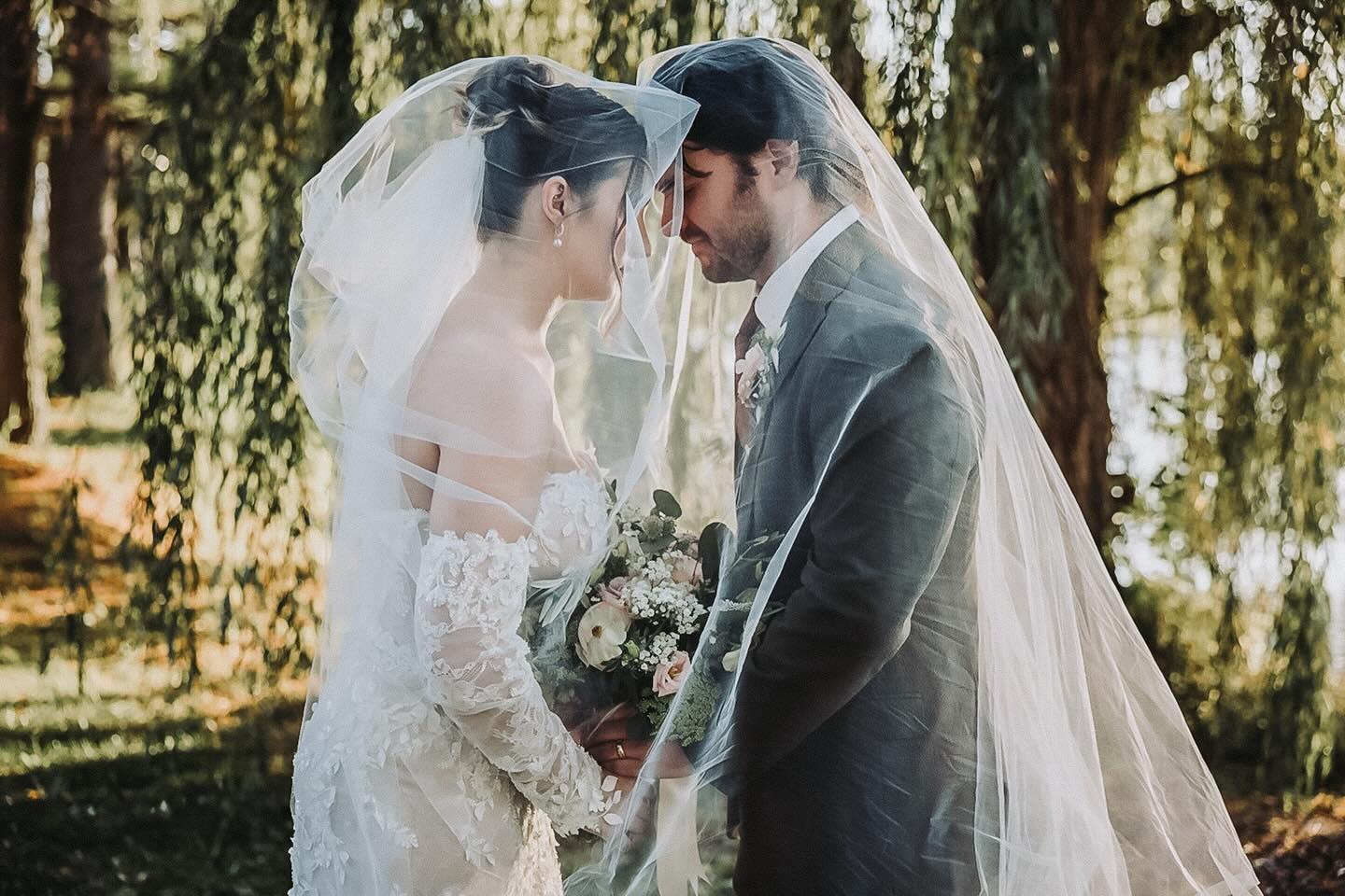 Capturing Timeless Romance: A Veil Photoshoot at Whispering Woods Wedding Venue